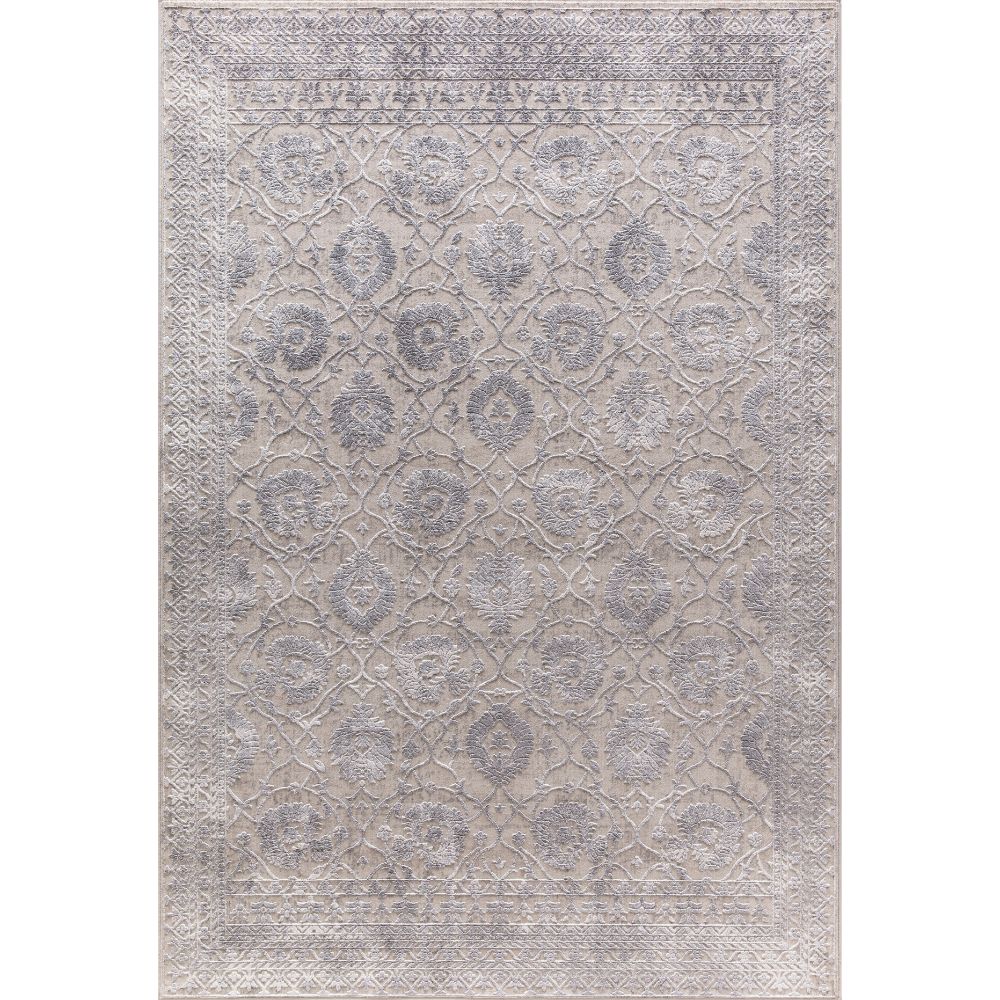 Dynamic Rugs 3327-190 Torino 7.10 Ft. X 10.10 Ft. Rectangle Rug in Grey/Silver